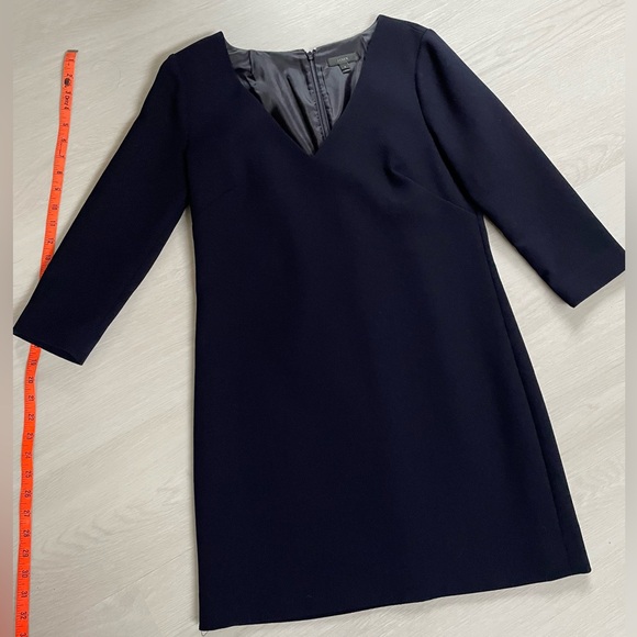 J. Crew wool Navy blue classic mini dress/tunic - Picture 1 of 8